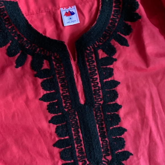 Beautiful Bohemian 💯 percent Egyptian Cotton Kaftan. One of a kind. - Picture 6 of 8